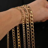 Classic NK Chain Men Necklace Stainless Steel Silver Link Chain Neckalce For Men