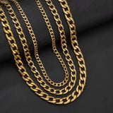 Classic NK Chain Men Necklace Stainless Steel Silver Link Chain Neckalce For Men