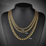 Classic NK Chain Men Necklace Stainless Steel Silver Link Chain Neckalce For Men