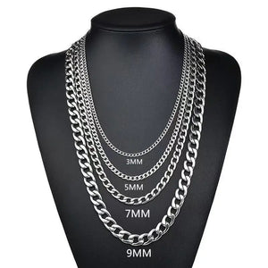 Classic NK Chain Men Necklace Stainless Steel Silver Link Chain Neckalce For Men