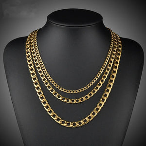 Classic NK Chain Men Necklace Stainless Steel Silver Link Chain Neckalce For Men