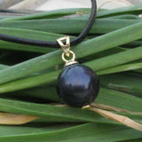 10-11mm S. Sea Pearl 14k Necklace Cross Keychain Choker Charm