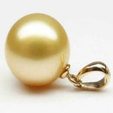 Golden Round Shell Pearl 14k Necklace Reiki Women Jewelry Dragon Choker