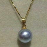 Classic 16mm Gray Pearl 14k Necklace Heart Dragon Gift Craft Unisex