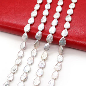 Natural Freshwater Pearl Drop Baroque Beads DIY Jewelry 10-15mm