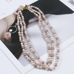 Elegant Freshwater Pearl Necklace for Women Party