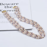 Elegant Freshwater Pearl Necklace for Women Party