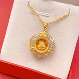 Natural Hetian Jade Chinese Pendant Necklace Silver Jewelry