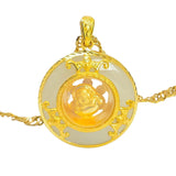 Natural Hetian Jade Chinese Pendant Necklace Silver Jewelry