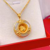 Natural Hetian Jade Chinese Pendant Necklace Silver Jewelry