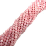 Pink Crystal Faceted Round Beads Charm Jewelry DIY 6mm