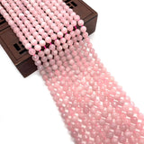Pink Crystal Faceted Round Beads Charm Jewelry DIY 6mm