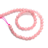 Pink Crystal Faceted Round Beads Charm Jewelry DIY 6mm