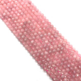 Pink Crystal Faceted Round Beads Charm Jewelry DIY 6mm