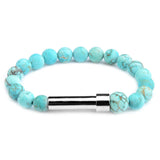 Nature Stone Beads Bracelet for Men Adjustable Length Charm Yoga Power Jewelry