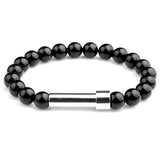 Nature Stone Beads Bracelet for Men Adjustable Length Charm Yoga Power Jewelry