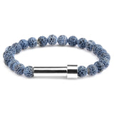 Nature Stone Beads Bracelet for Men Adjustable Length Charm Yoga Power Jewelry