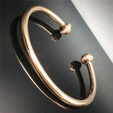 14K Rose Inlaid Crystal Bracelet Glossy Women Jewelry