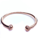 Purple Plated 14K Rose Crystal Bracelet For Women