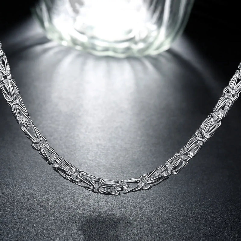 Men's 925 Silver Dragon Chain Necklace