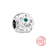 925 Sterling Silver Heart Charm Smiley Cross Bead Bracelet