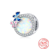 925 Sterling Silver Heart Charm Smiley Cross Bead Bracelet