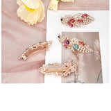 Classic Peacock Spring Clip Crystal Hair Accessories for Women
