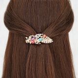 Classic Peacock Spring Clip Crystal Hair Accessories for Women