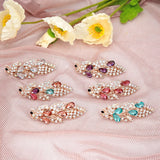 Classic Peacock Spring Clip Crystal Hair Accessories for Women