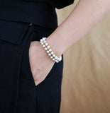Bohemia Freshwater Pearl Bracelet String Knotted