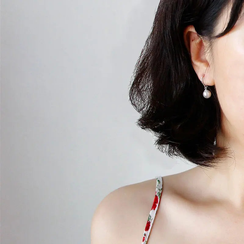 Pearl Earrings S925 Sterling Silver for Women