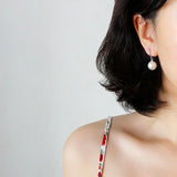 Pearl Earrings S925 Sterling Silver for Women