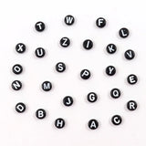 Personalized Initial Letter Men Bracelet Beaded Stone Bead Charm Bracelet