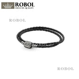 925 Sterling Silver Leather Cord Bracelet