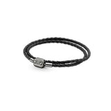 925 Sterling Silver Leather Cord Bracelet