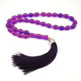 Classic Purple Tasbih Mastkhan Islamic Sobh Bracelet
