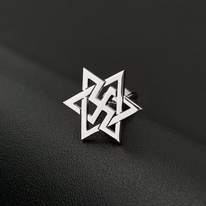 Raelism Alien Cufflinks Stainless Steel Retro Tattoo Twins Wedding