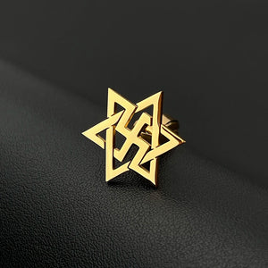 Raelism Alien Cufflinks Stainless Steel Retro Tattoo Twins Wedding