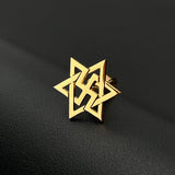 Raelism Alien Cufflinks Stainless Steel Retro Tattoo Twins Wedding
