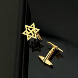 Raelism Alien Cufflinks Stainless Steel Retro Tattoo Twins Wedding