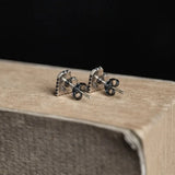 Minimalist Heart Stud Earrings 925 Sterling Silver Gift Jewelry