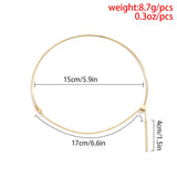 Rectangle Pendant Necklace for Men Punk Geometric Choker Dorado Necklace