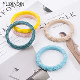 Engraved Resin Cuff Bracelet for Women