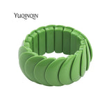 Resin Cuff Wide Bracelets for Women, Acrylic Link Bracelet