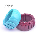 Resin Cuff Wide Bracelets for Women, Acrylic Link Bracelet