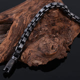 Classic Retro Stainless Steel Wrist Bracelet For Men Punk Wave Homme Bangles