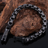 Classic Retro Stainless Steel Wrist Bracelet For Men Punk Wave Homme Bangles
