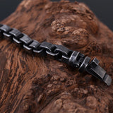 Classic Retro Stainless Steel Wrist Bracelet For Men Punk Wave Homme Bangles