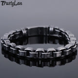 Classic Retro Stainless Steel Wrist Bracelet For Men Punk Wave Homme Bangles