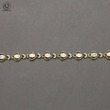 Retro Copper Crystal Heart Bracelet For Women Love Gift Jewelry